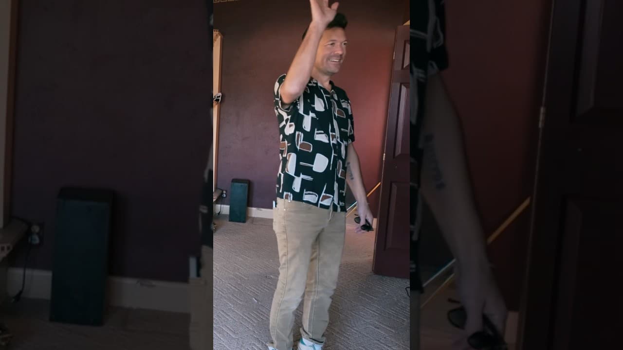 Still from the Luke & Clint video “HOW RUDE OF CLINT…”